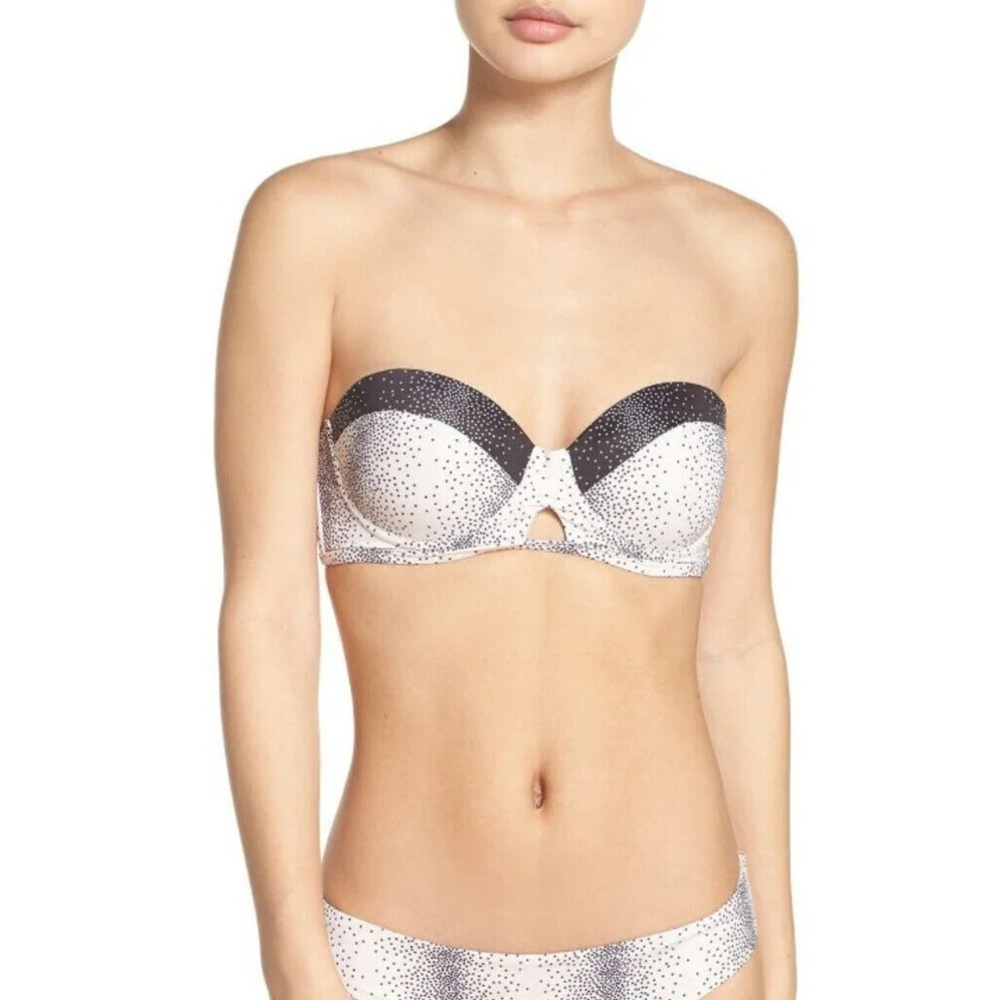 NEW Tavik Corsica‎ Tapioca Percy Dot Underwire Bikini Top [SZ Large ]